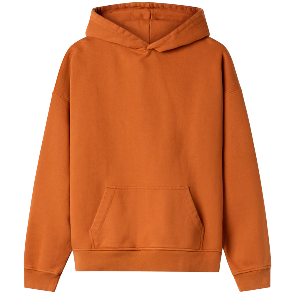 Velour Garments 600 GSM 'Orange Rust' Hoodie