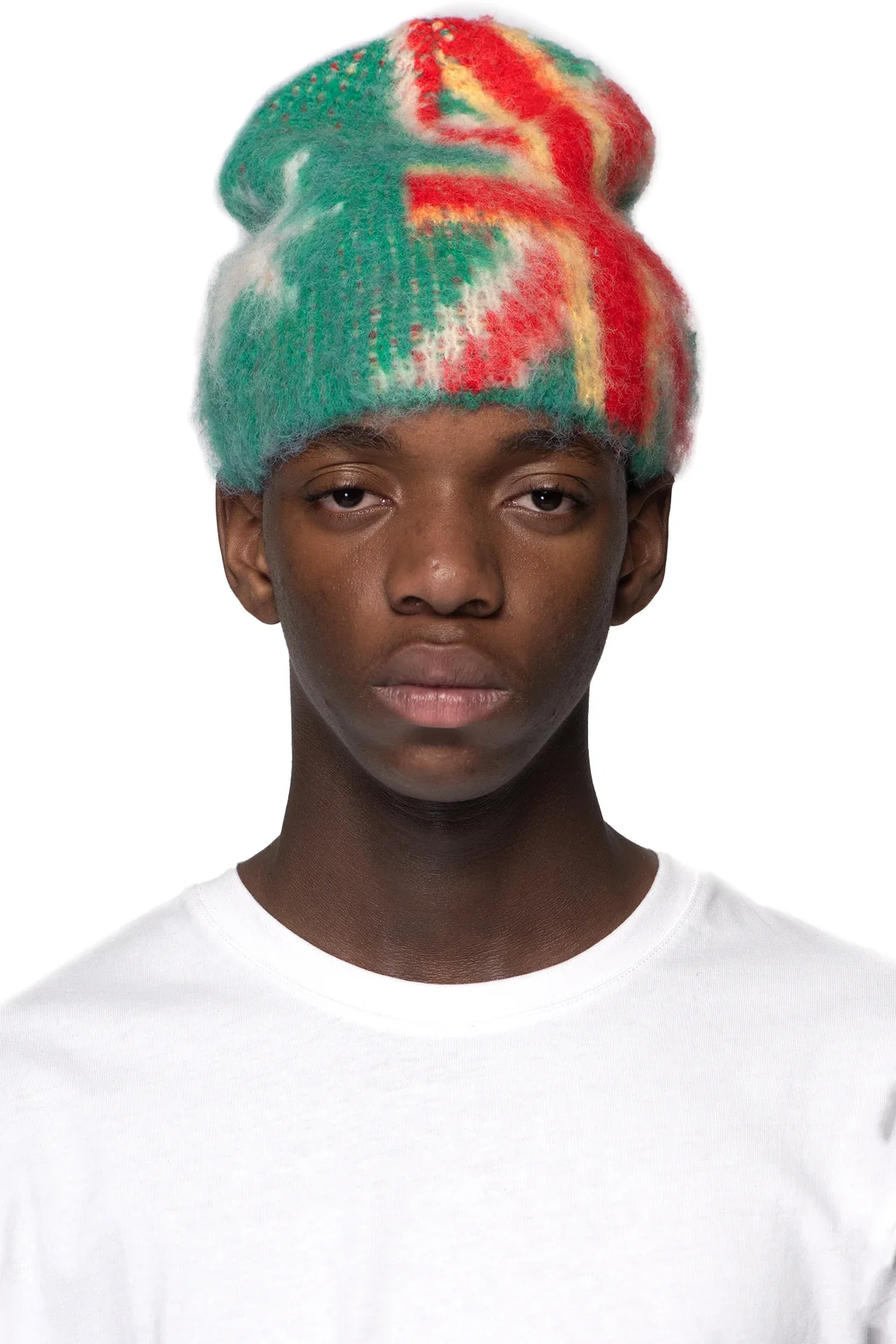 93 Sierra/Crosses Green Flag Mohair Beanie - Image 2