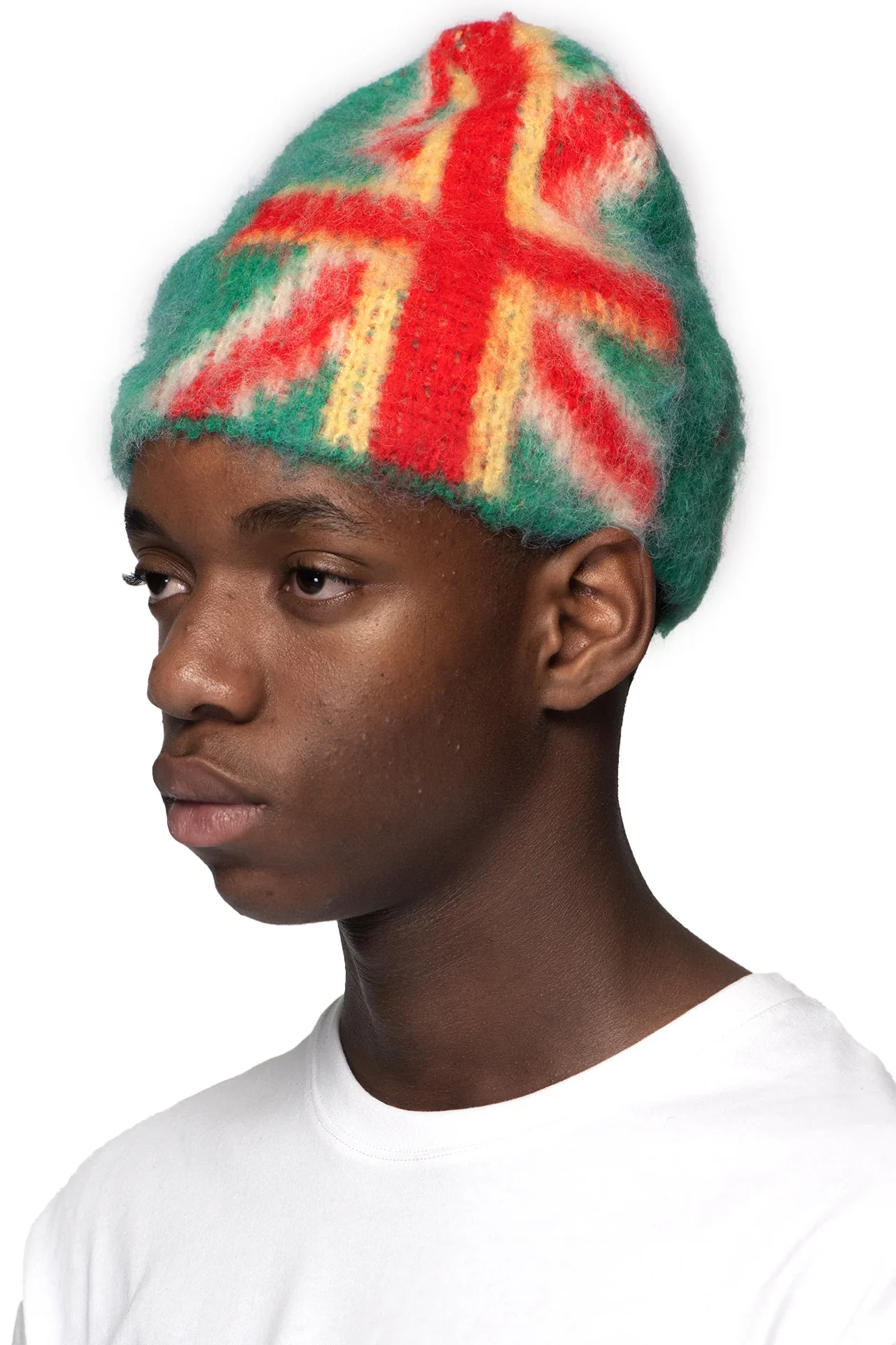 93 Sierra/Crosses Green Flag Mohair Beanie - Image 3