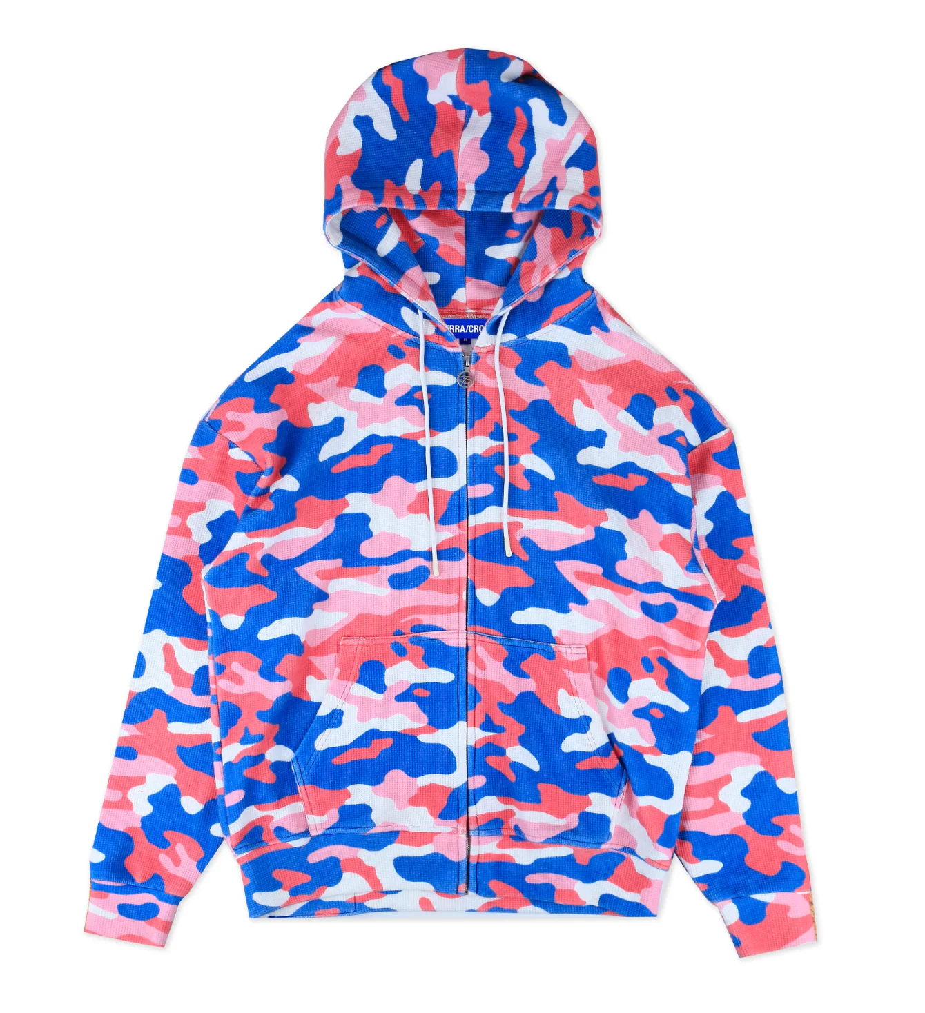 93 Sierra/Crosses Pink Camo Thermal Zip Hoodie - Image 2