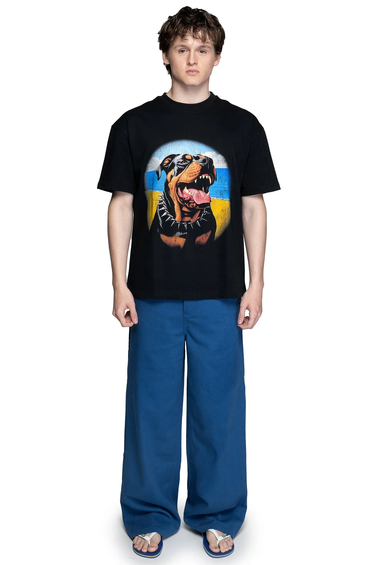 93 Sierra/Crosses Rottweiler T-Shirt Black - Image 2