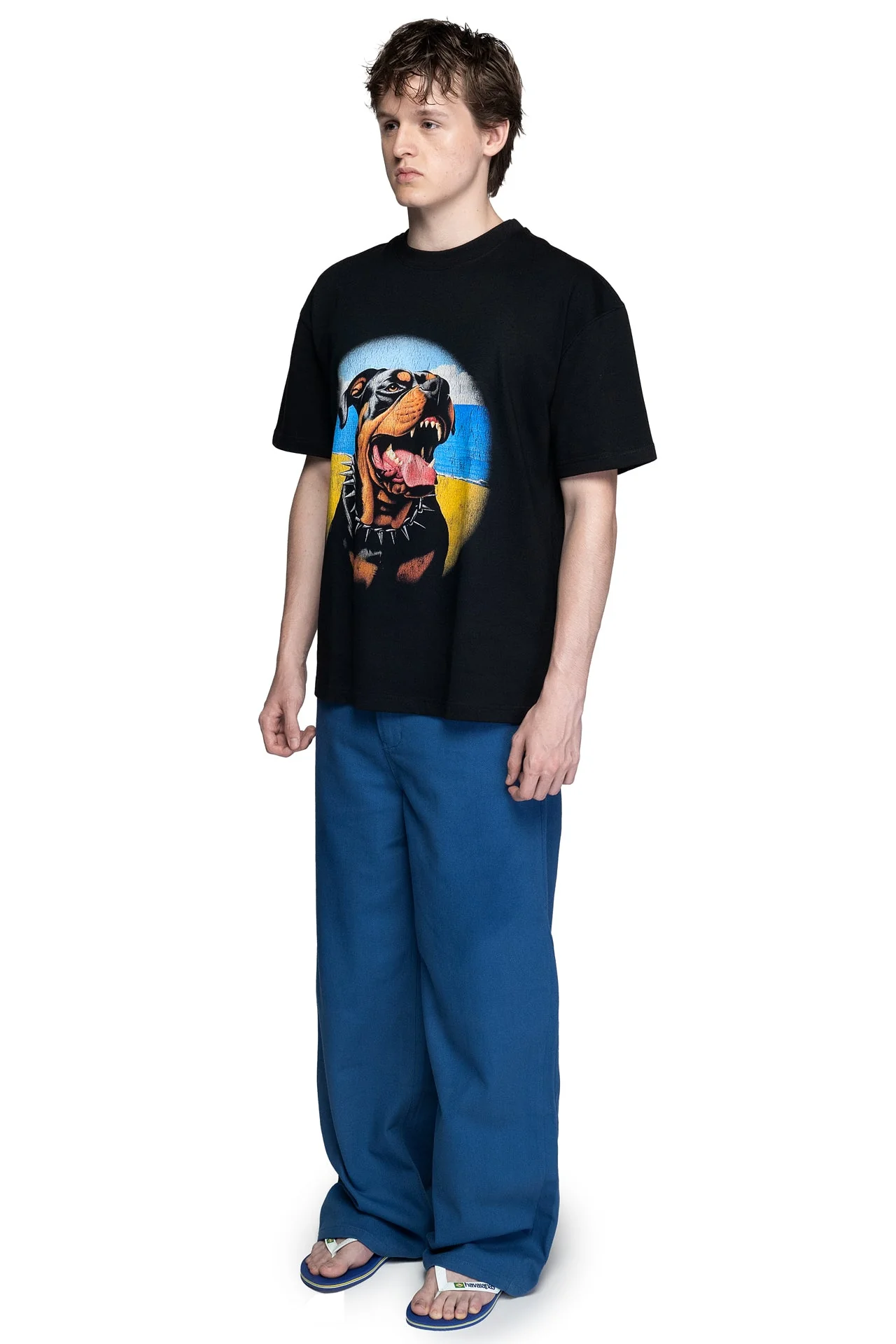93 Sierra/Crosses Rottweiler T-Shirt Black - Image 3