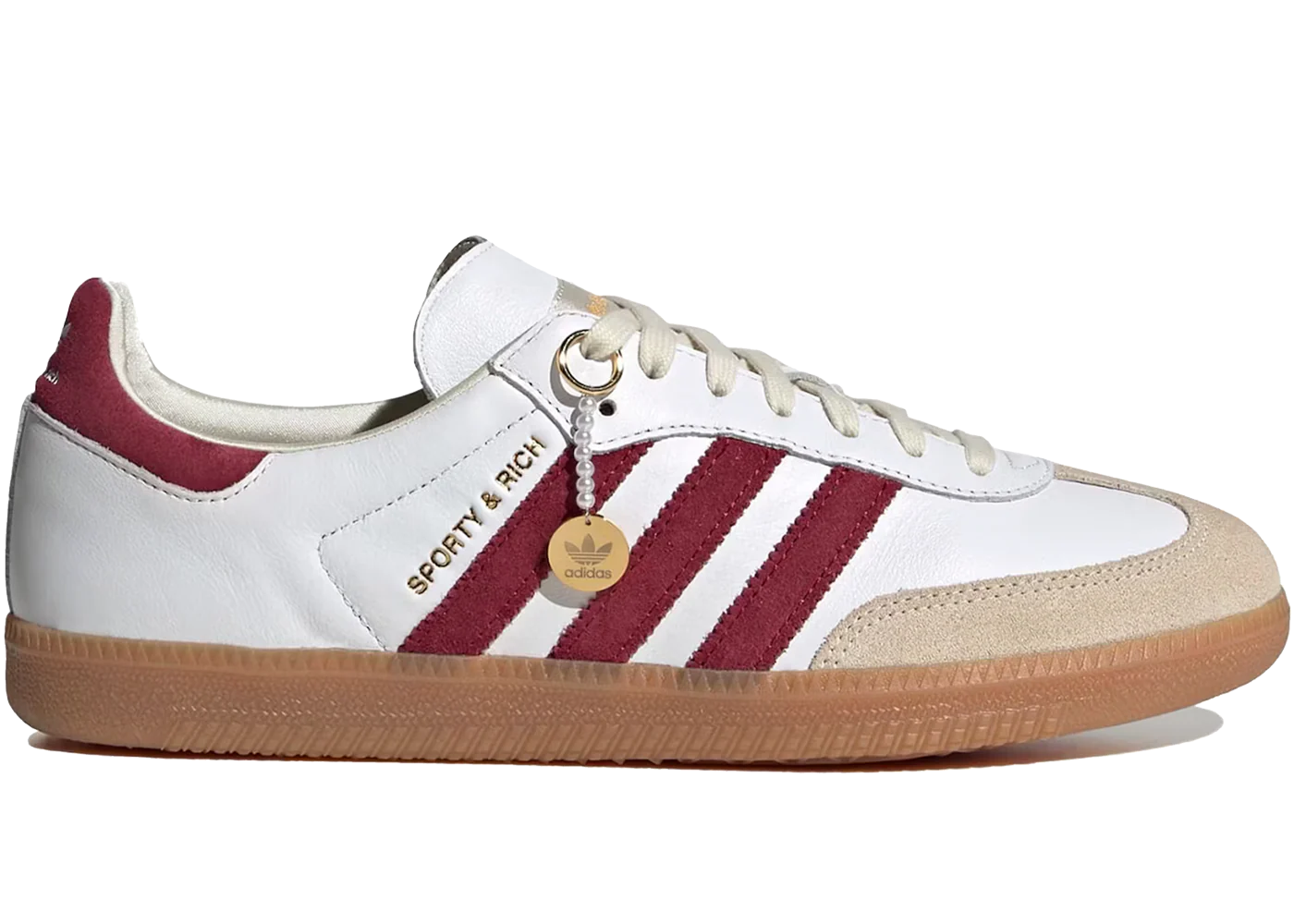 Adidas Samba Sporty & Rich White Collegiate Burgundy
