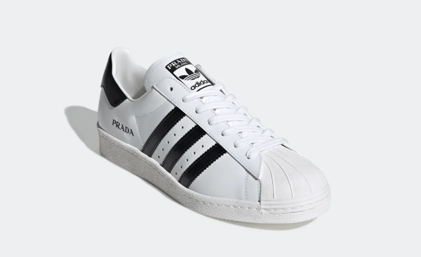 adidas Superstar Prada White Black - Image 2