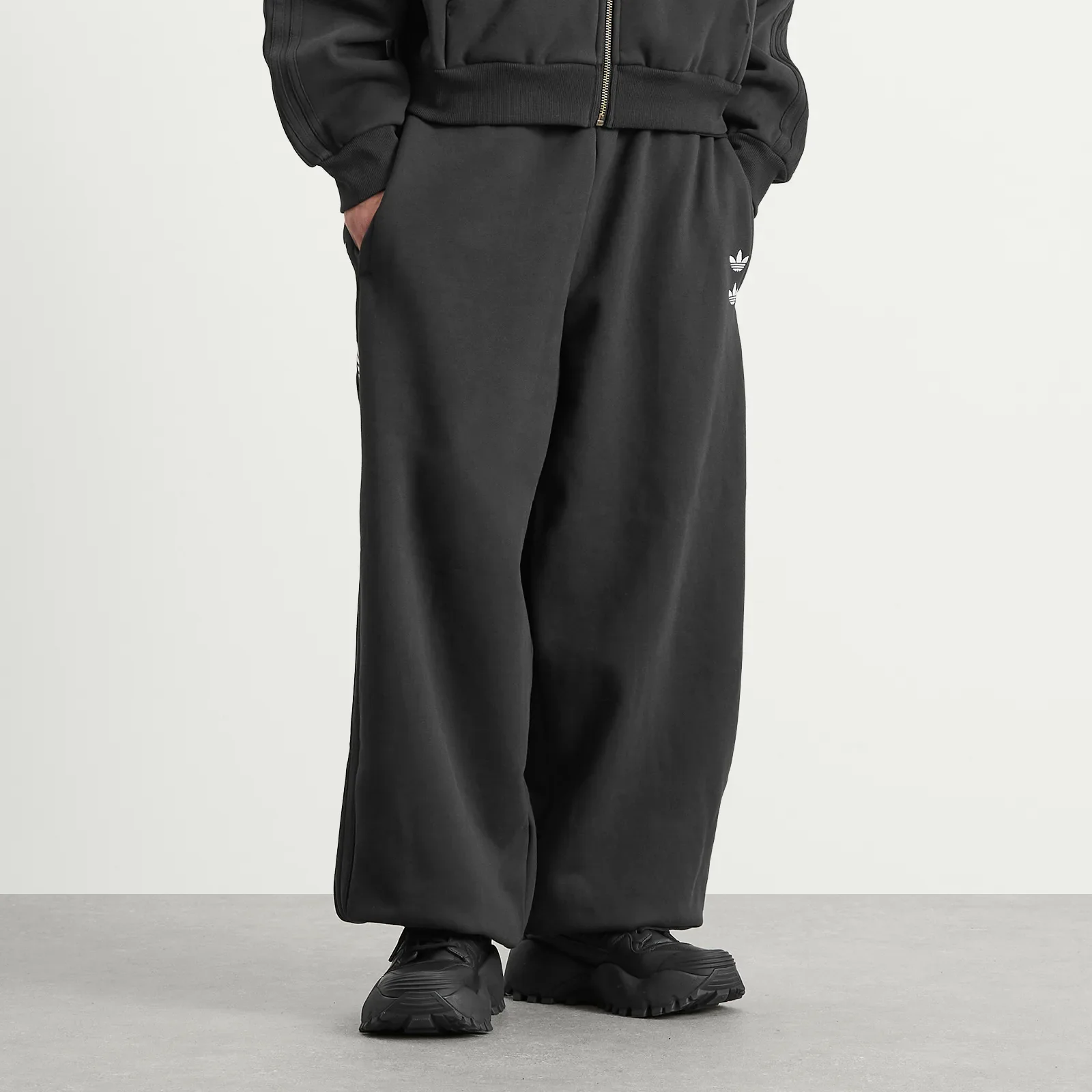 adidas x Willy Chavarria Heavyweight Sweat Pants Black - Image 3