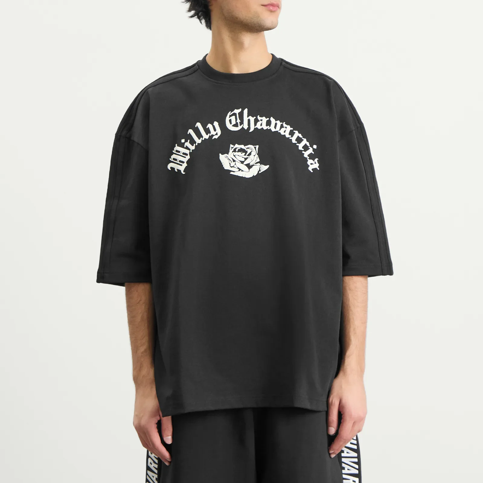 adidas x Willy Chavarria Signature Logo T-Shirt Black - Image 2