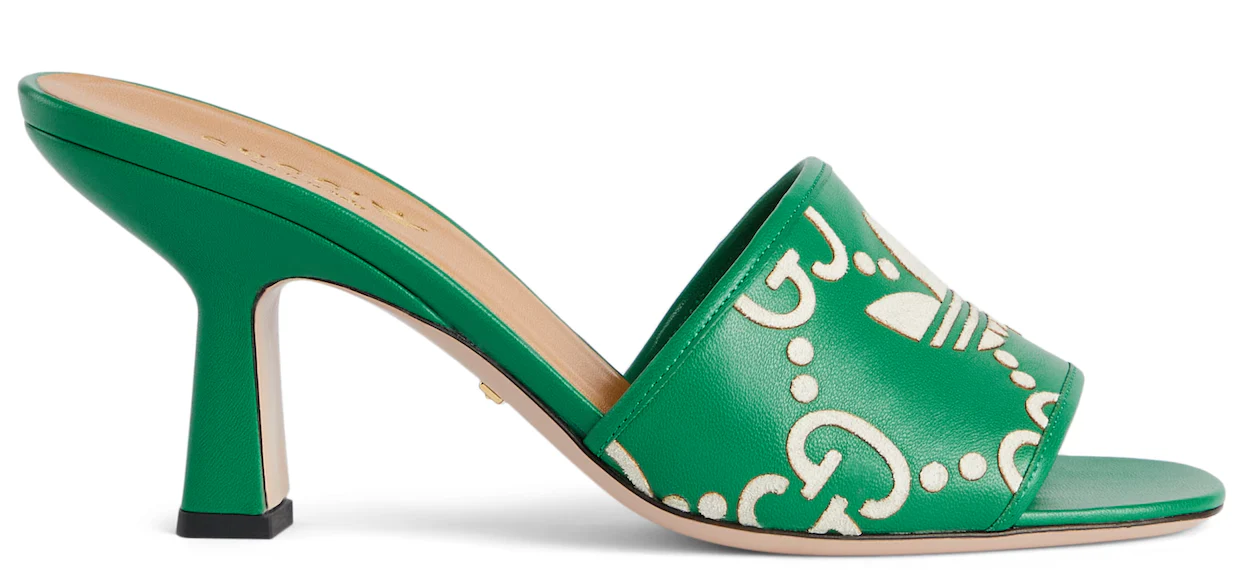 Adidas x Gucci Women's Slide Sandal In Green