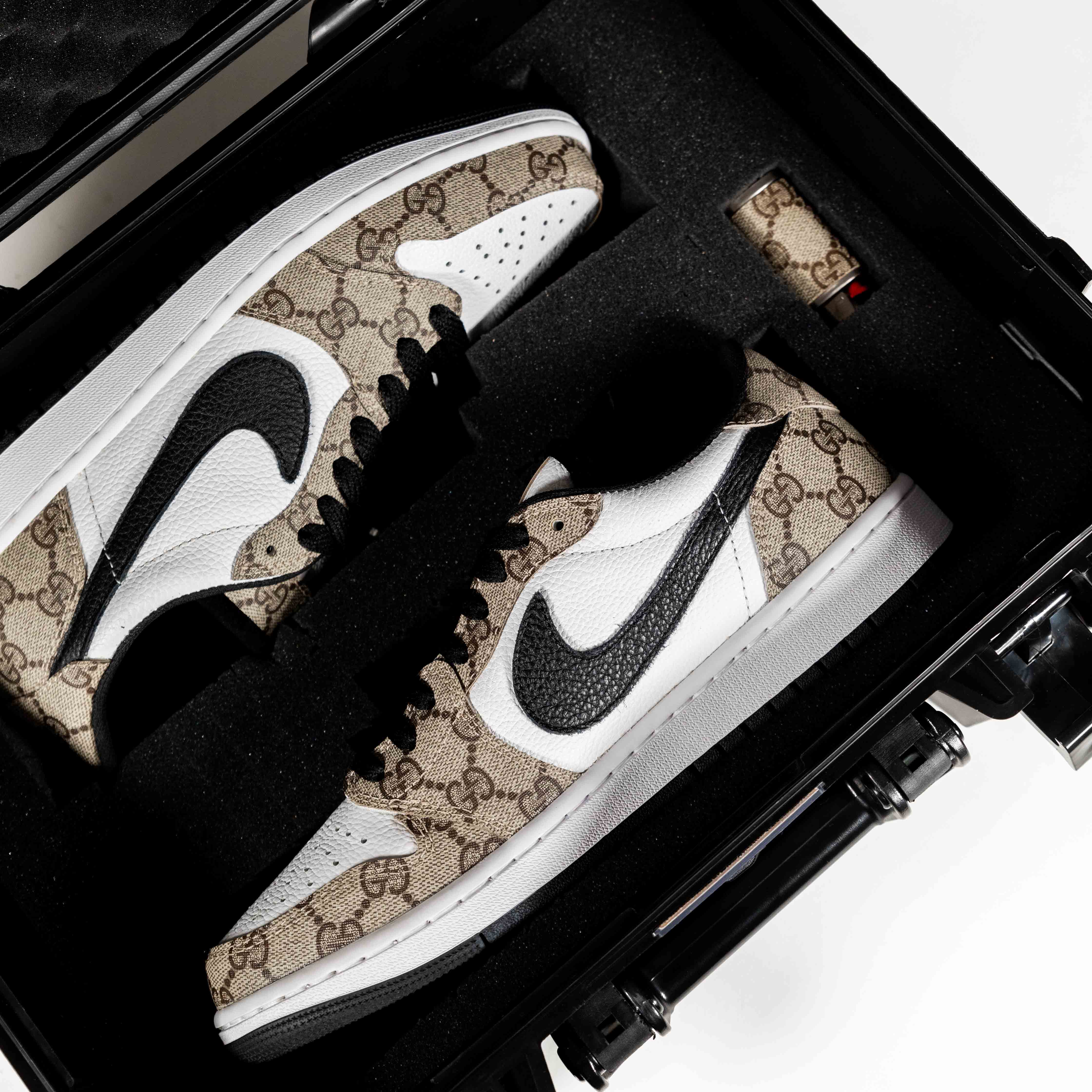 Air Jordan 1 Low 'Gucci Bespoke' by MBS Studio x Siji Studios - Image 3