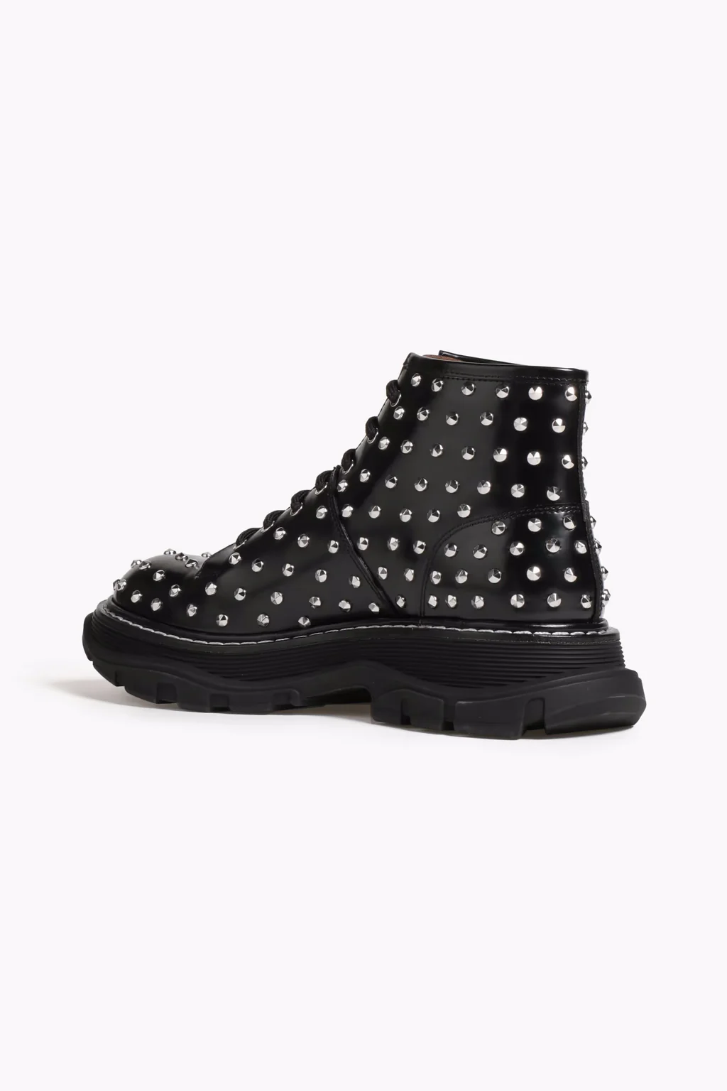 Alexander McQueen Studded Leather Combat Boots - Image 3