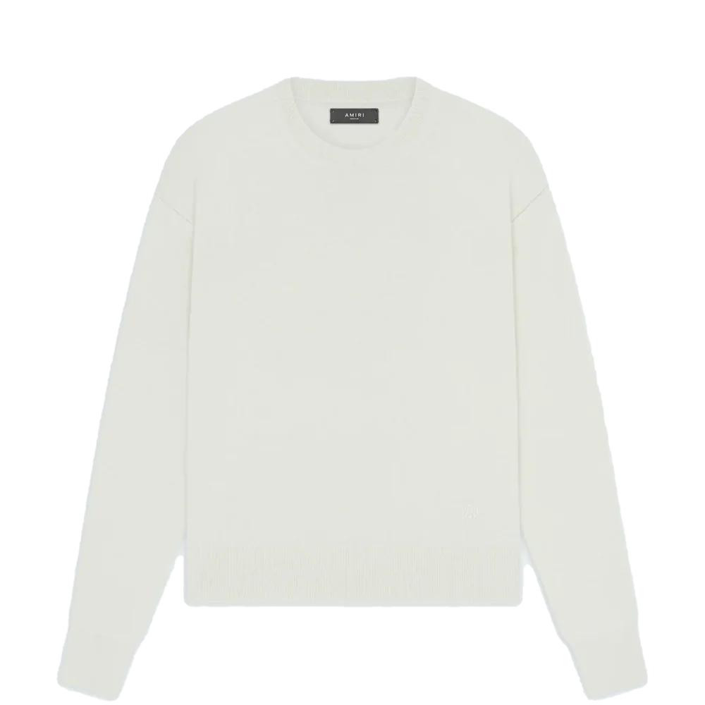 Amiri LONG SLEEVE CREW-ALABASTER