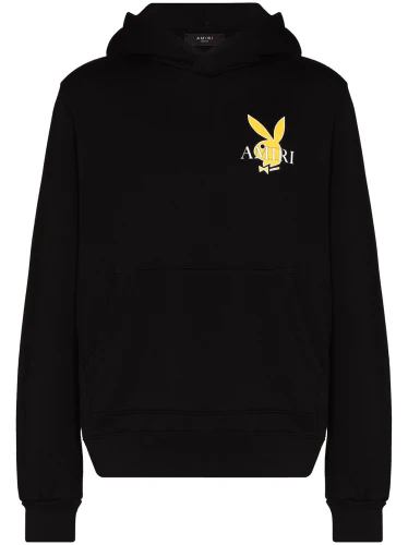 AMIRI Playboy Logo-Print Hoodie