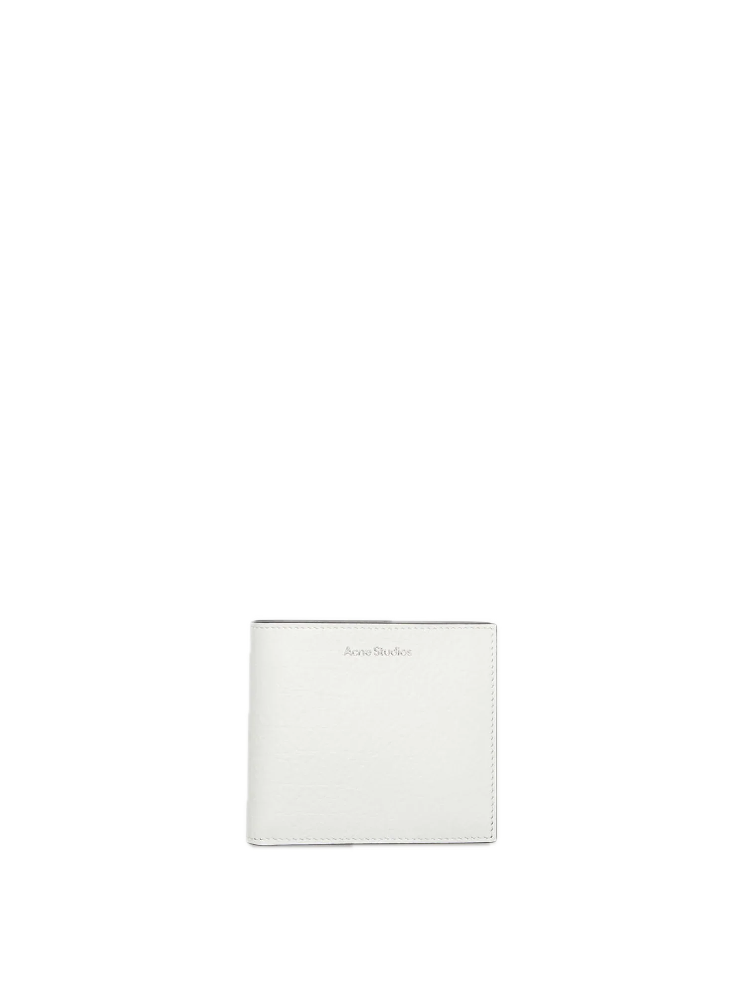 Acne Studios White Leather Folded Wallet