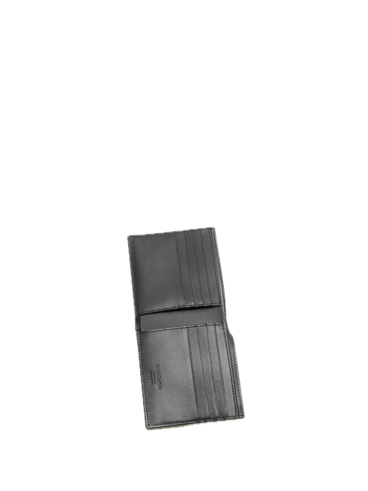 Acne Studios White Leather Folded Wallet - Image 2