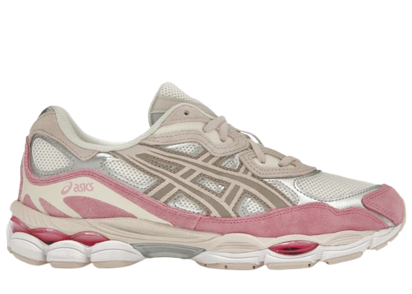 ASICS Gel-NYC en crema, gris mineral, beige y rosa