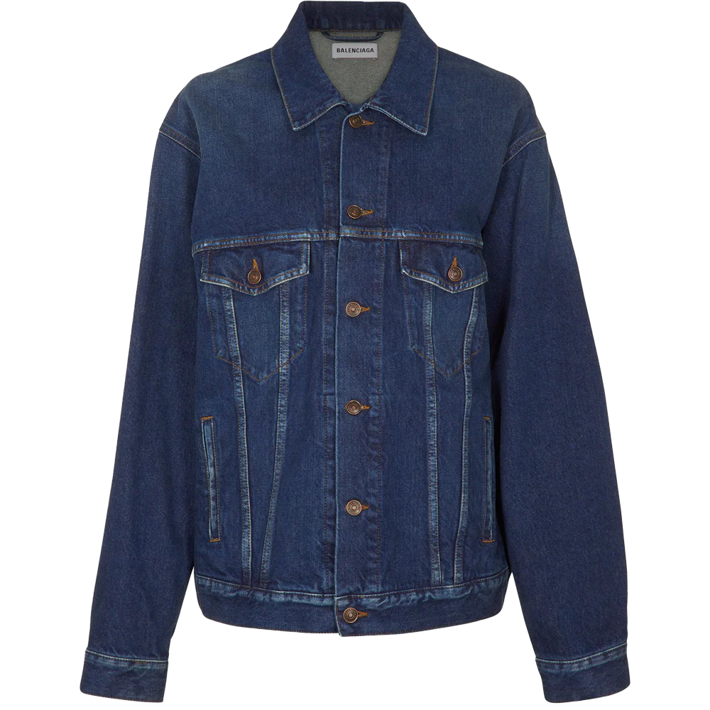 Balenciaga Denim O/S You Are The World Jacket