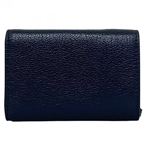 Balenciaga Tri-Fold Wallet Navy Gold Classic - Image 2