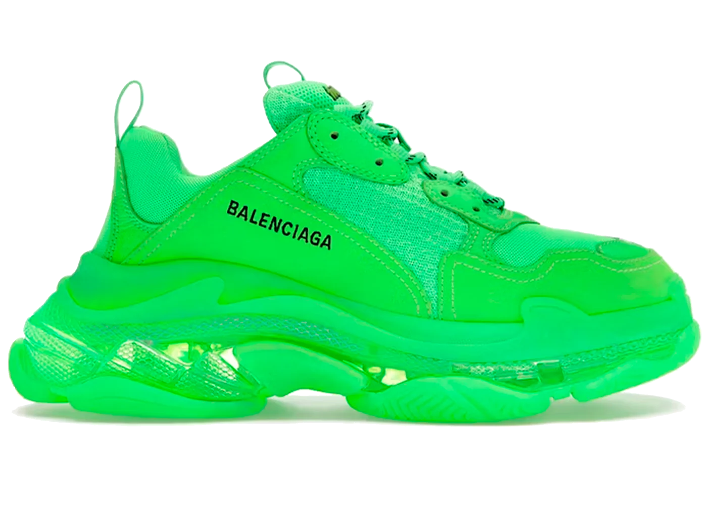 Balenciaga Triple S Neon Green Clear Sole