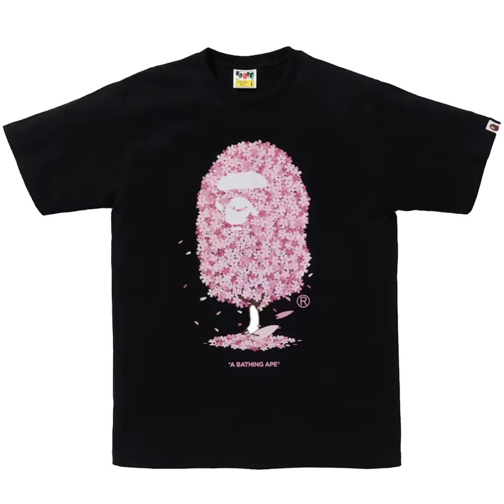BAPE Sakura Tee Black