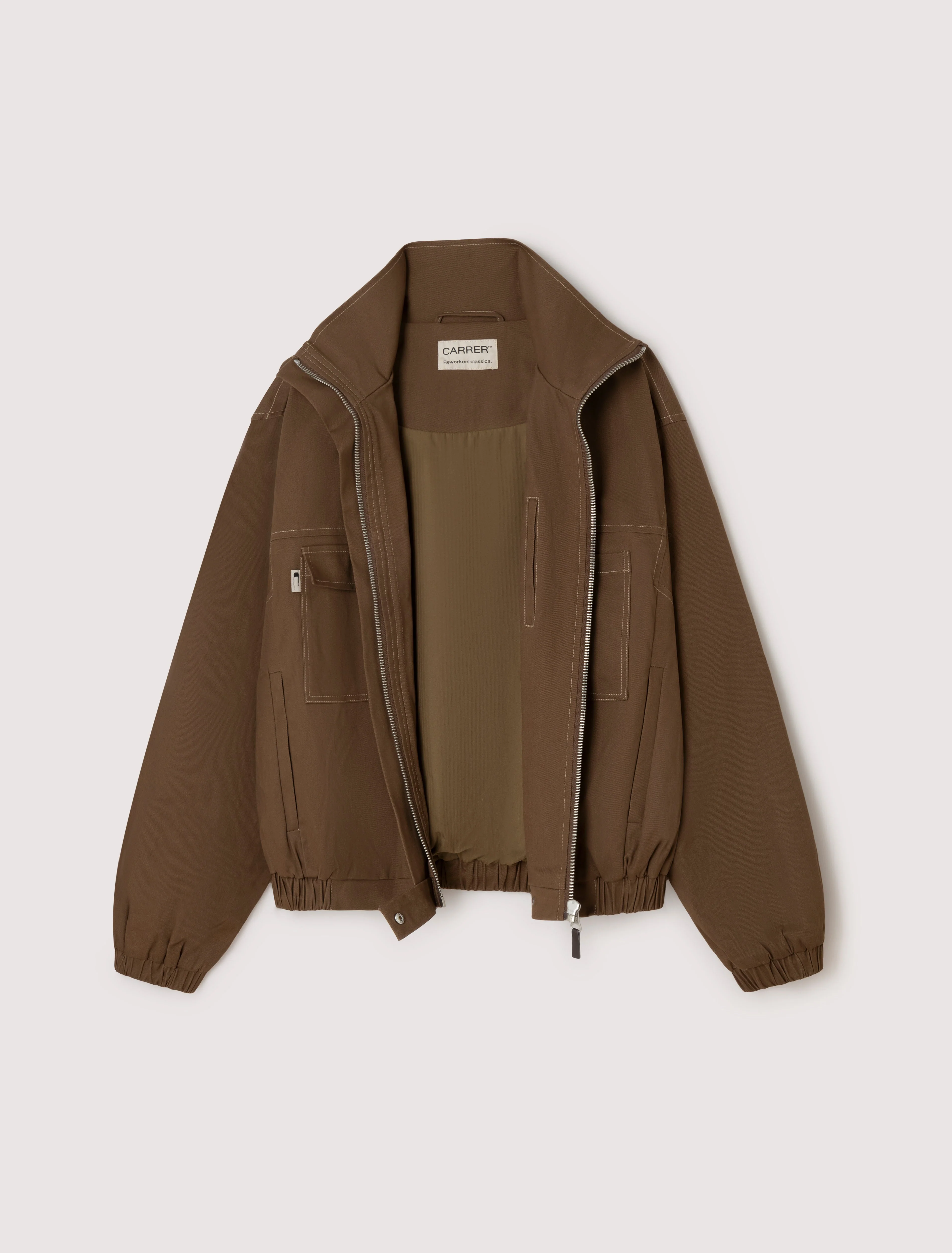 Carrer Barrau Padded Jacket Brown - Image 4