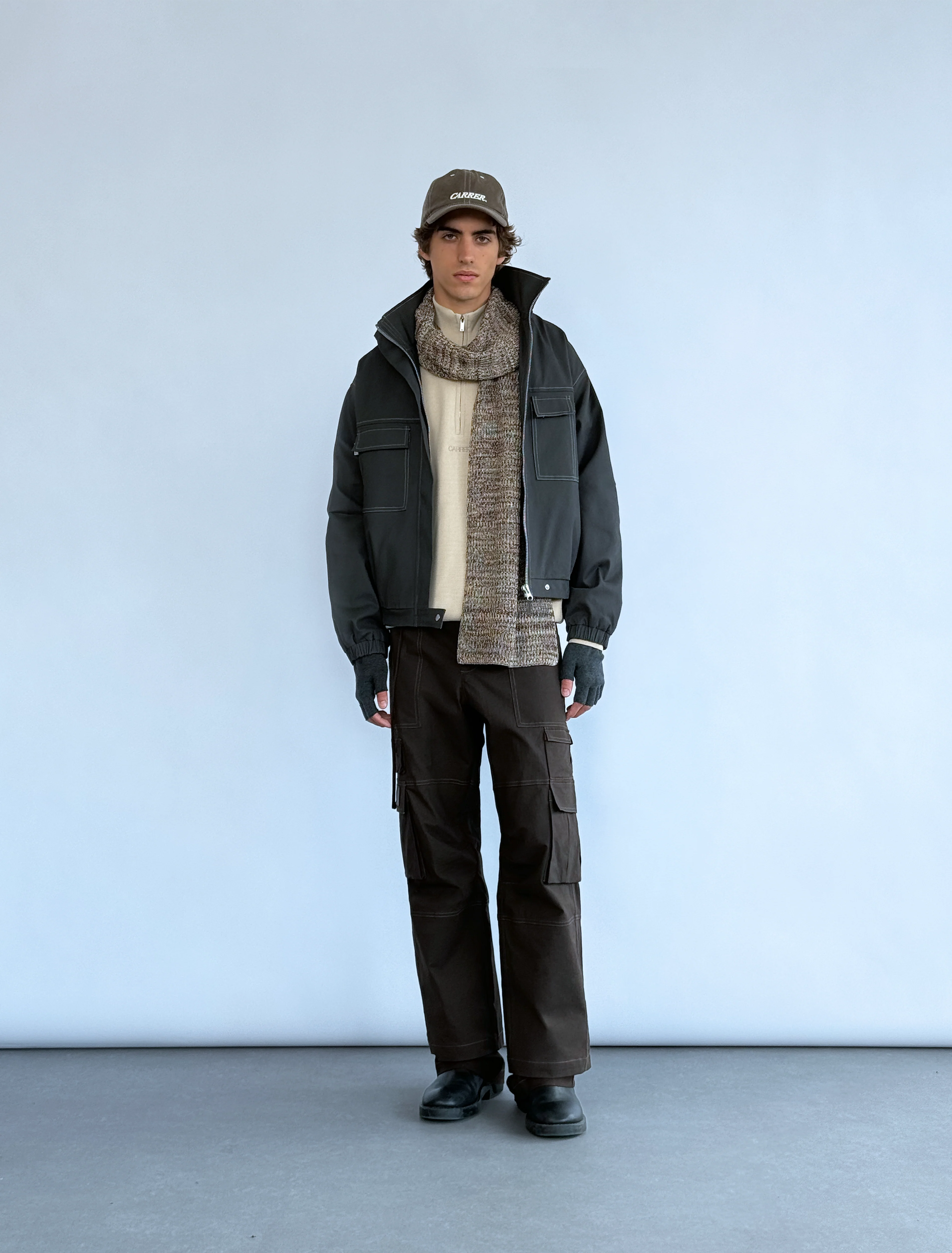 Carrer Barrau Padded Jacket Grey Blue - Image 2