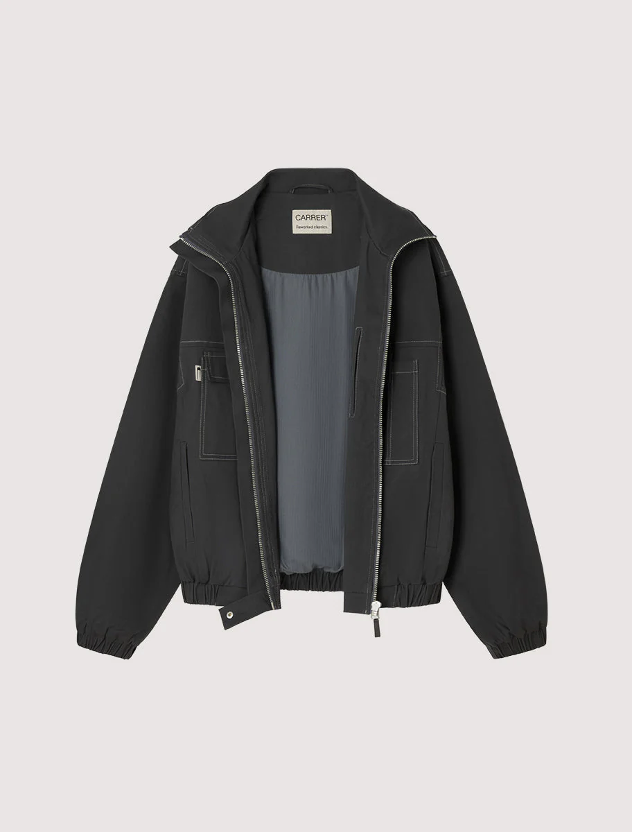 Carrer Barrau Padded Jacket Grey Blue - Image 5