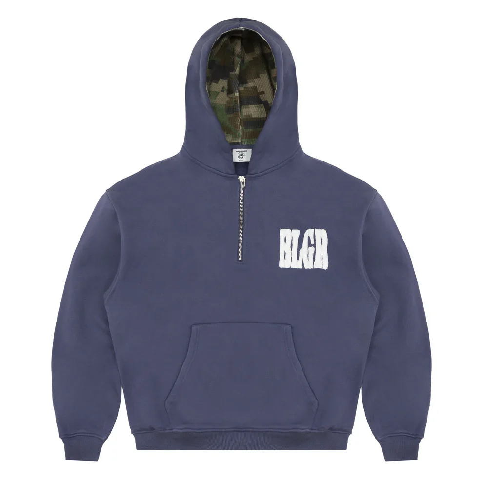 Belaguer Quarter Zip Hoodie Light Navy