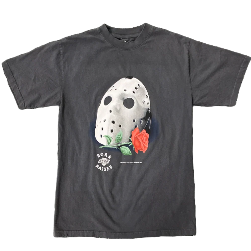 Born X Raised Hockey Kings LA Grey T-shirt