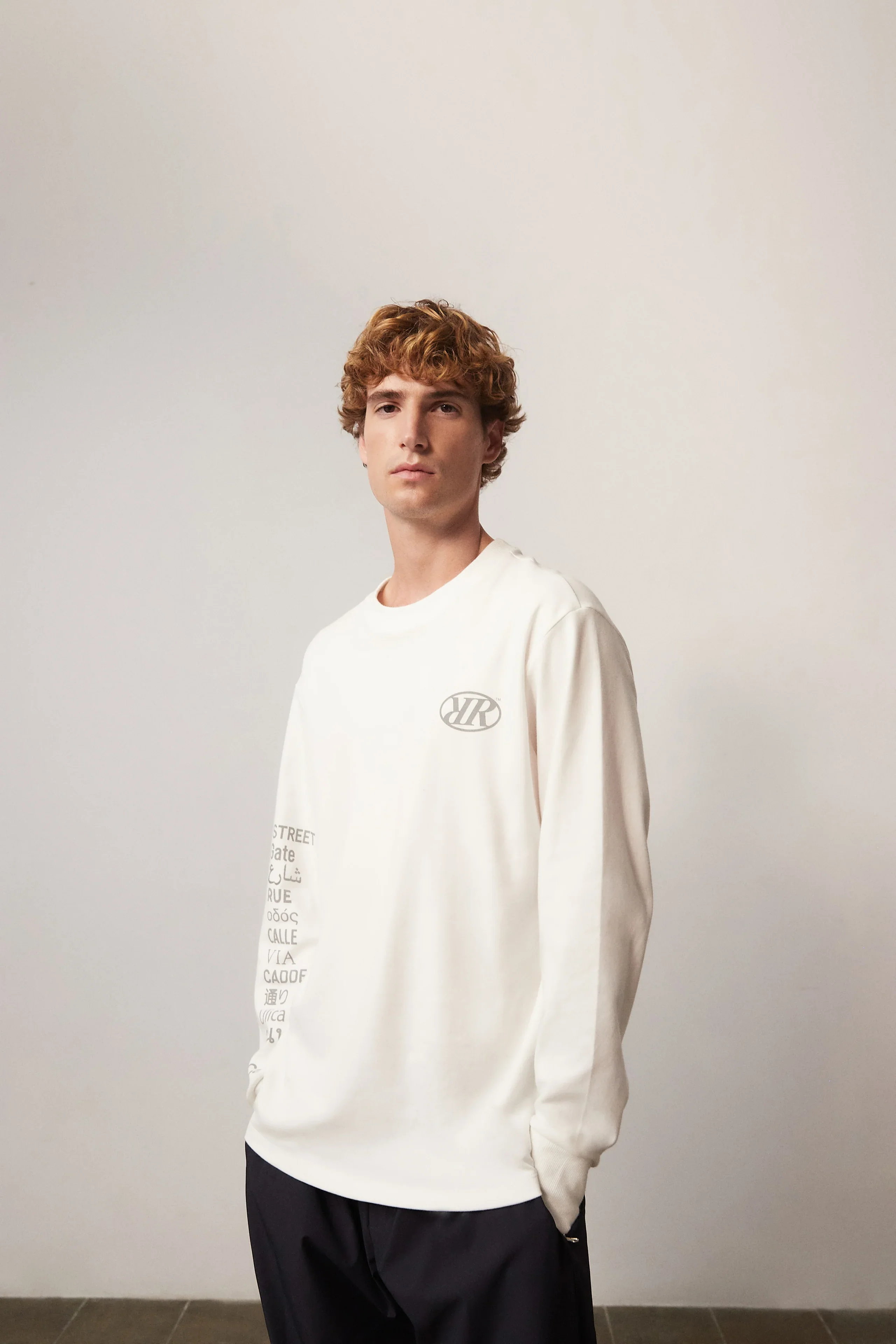 Carrer Casp T-Shirt Long Sleeve in White - Image 3