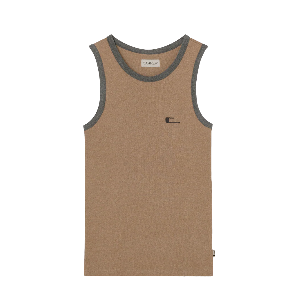 Carrer Ferraz Tank Top in Vintage Beige
