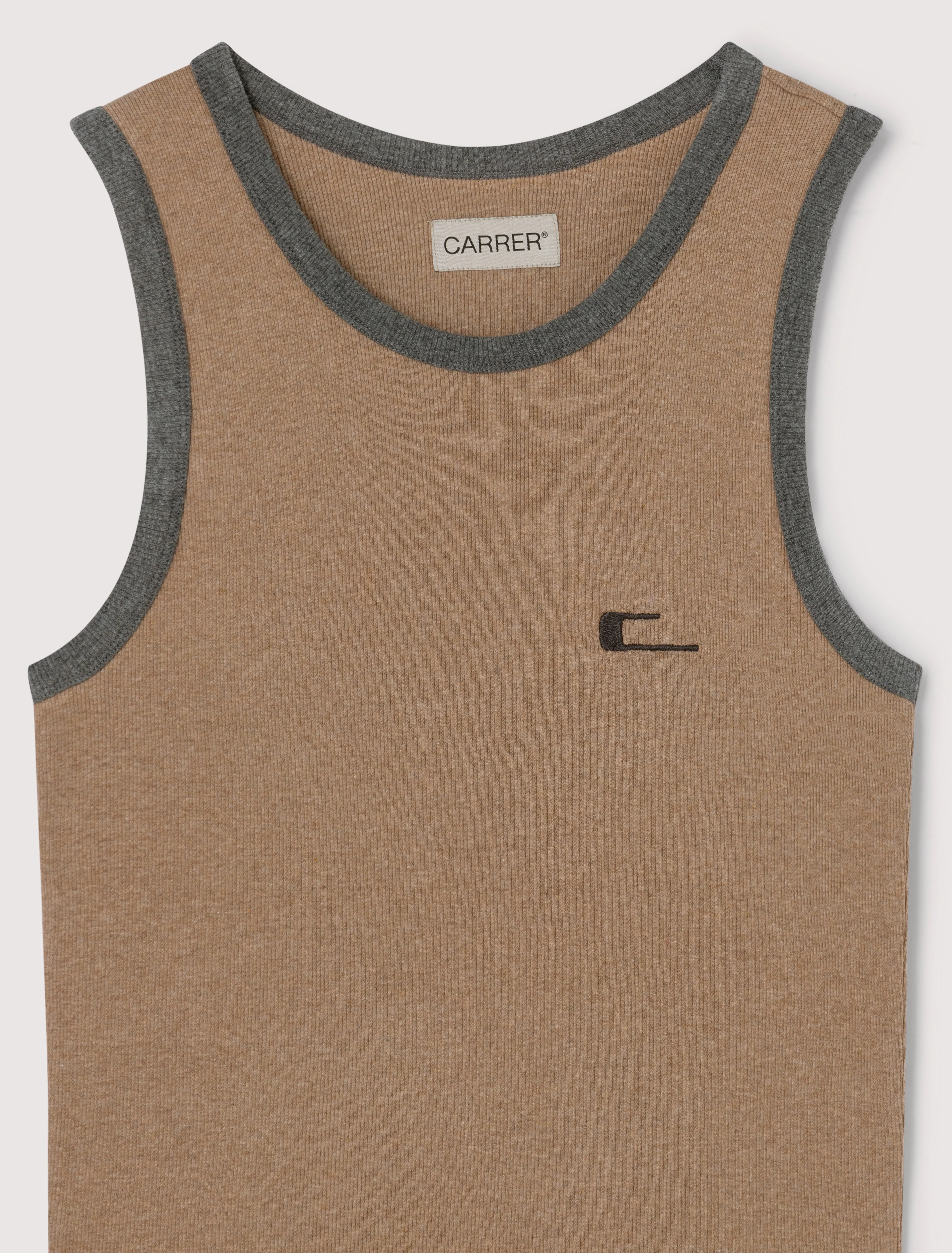 Carrer Ferraz Tank Top in Vintage Beige - Image 3