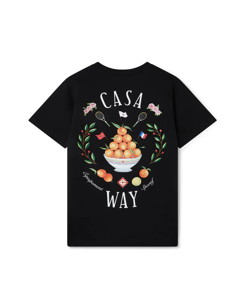 Casablanca Casa Way T-Shirt Triomphe D'Orange Black
