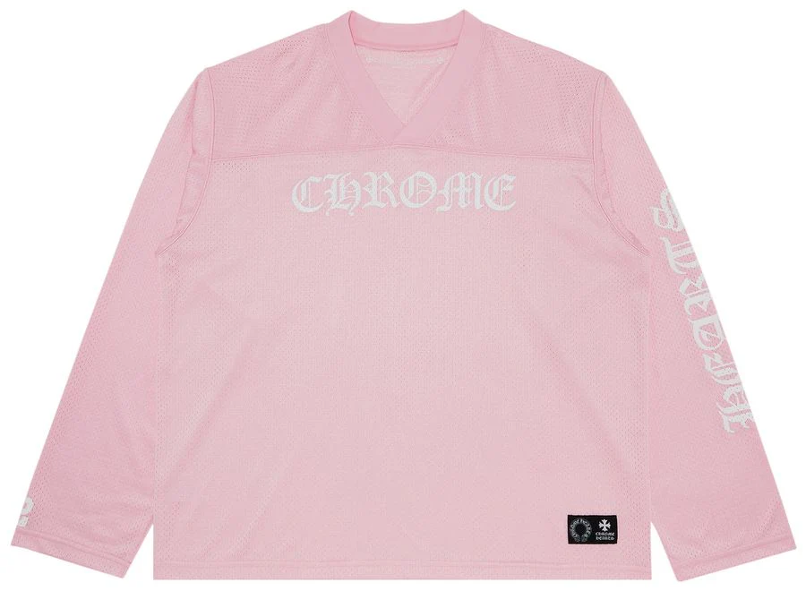 Chrome Hearts Love You Mesh Warm Up Sports Jersey Pink