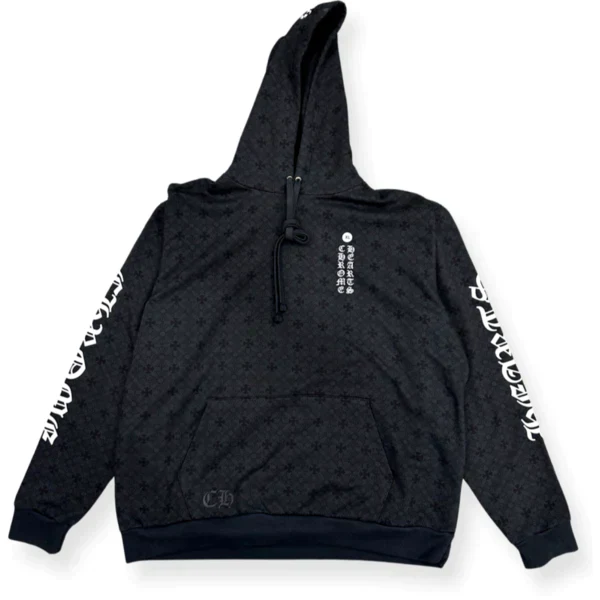 Chrome Hearts Monogram Logo Hoodie Black