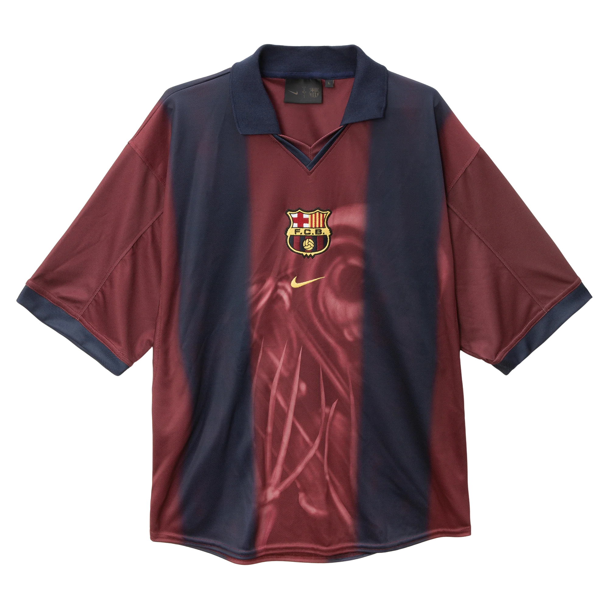 Travis Scott X Nike X Fc Barcelona Retro 2000/01 Home Skeleton Jersey