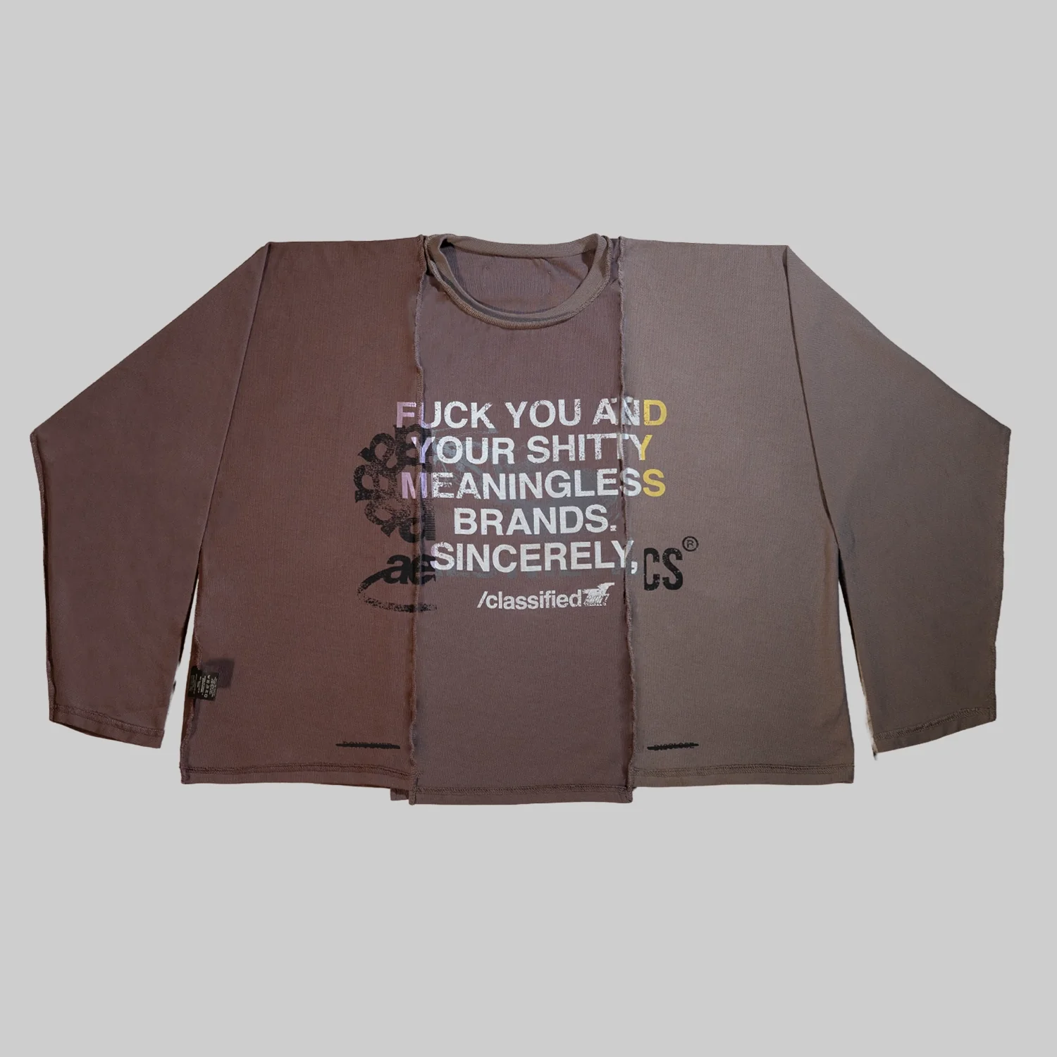Classified Statement Longsleeve Brown - Image 2