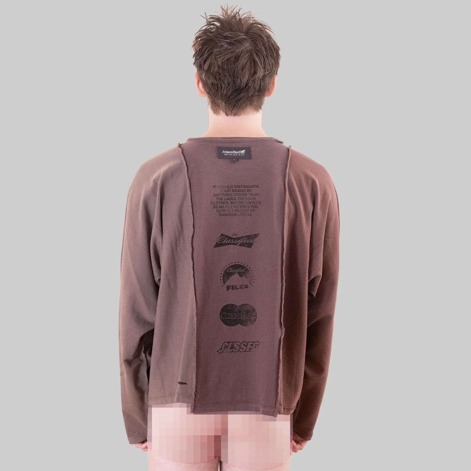 Classified Statement Longsleeve Brown - Image 8