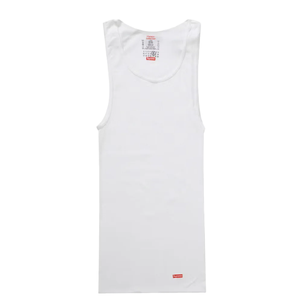 Supreme MM6 Maison Margiela Hanes Tagless Tank Top (2 Pack) White