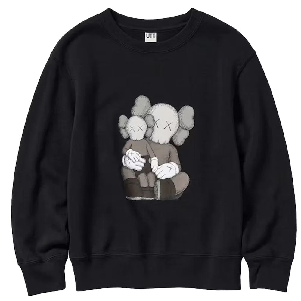 KAWS x Uniqlo Kids Longsleeve Sweatshirt Black