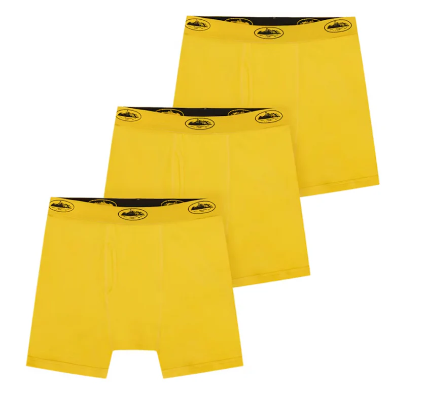 Corteiz Allstarz Boxers (3 Pack) 'Yellow'