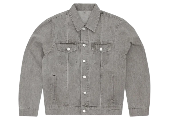Corteiz C-Star Denim Trucker Jacket Grey - Image 2