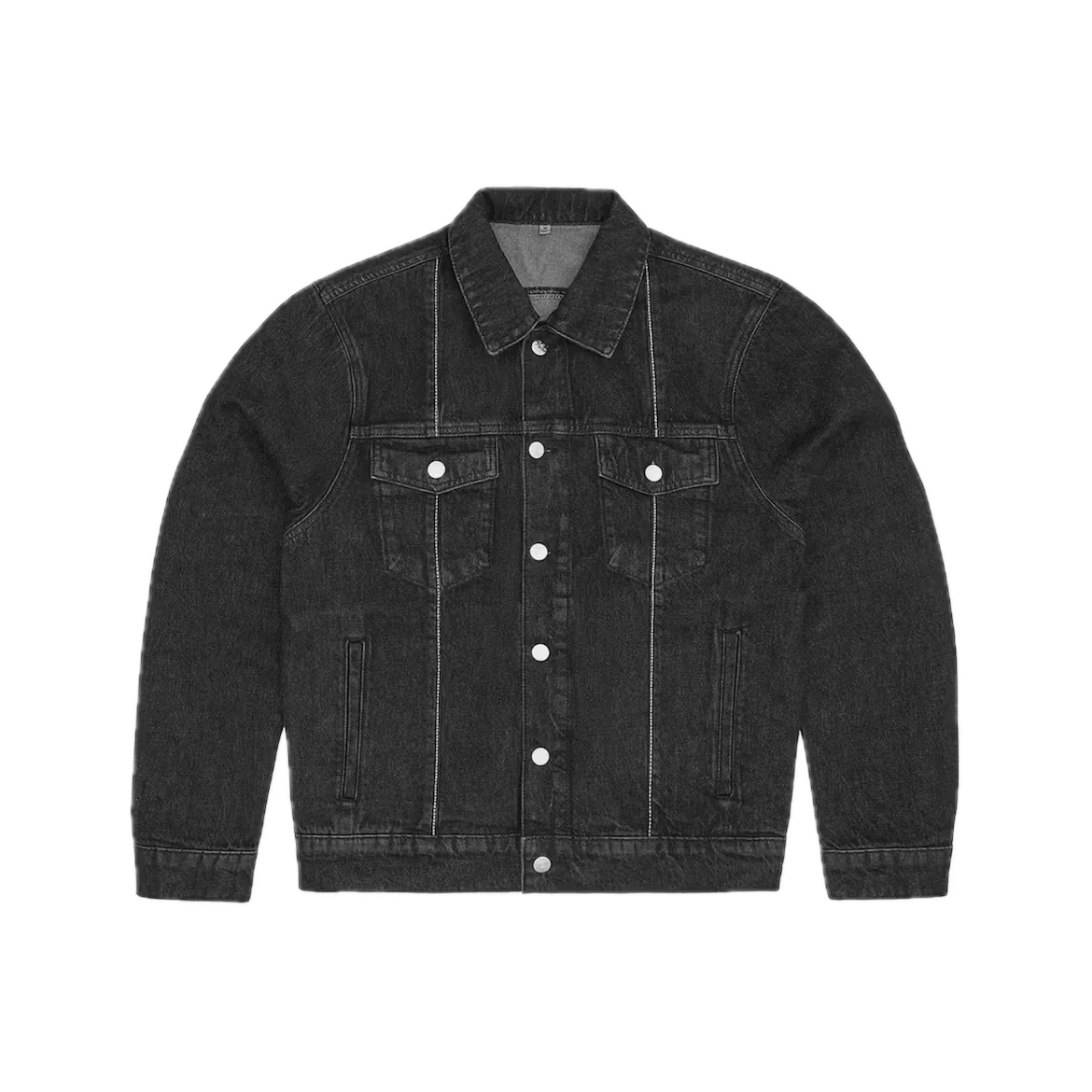 Corteiz C-Star Stitch Down Denim Jacket Black
