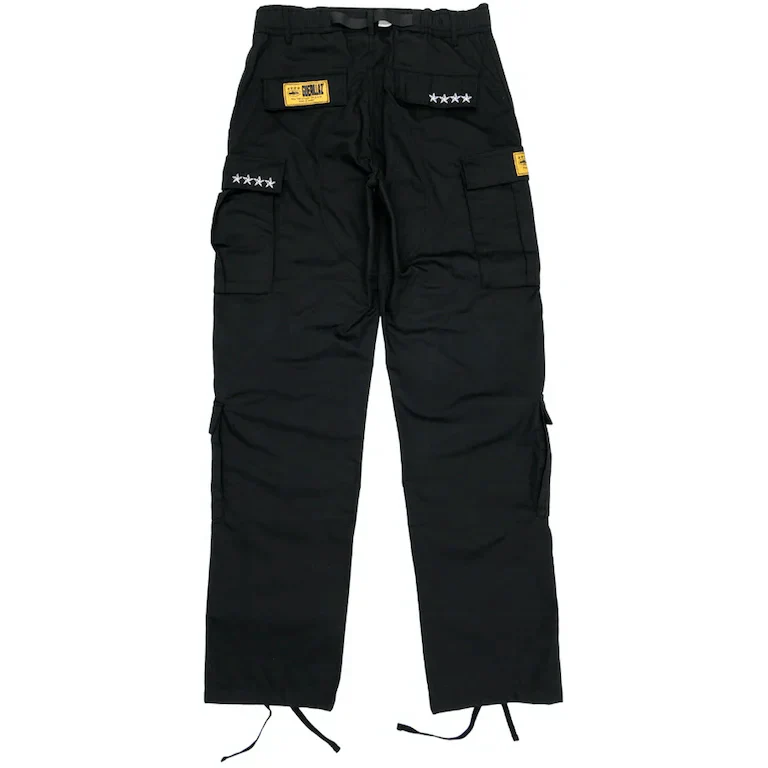 Corteiz Guerillaz 5 Starz Special Edition Cargo Pant Black&White - Image 2
