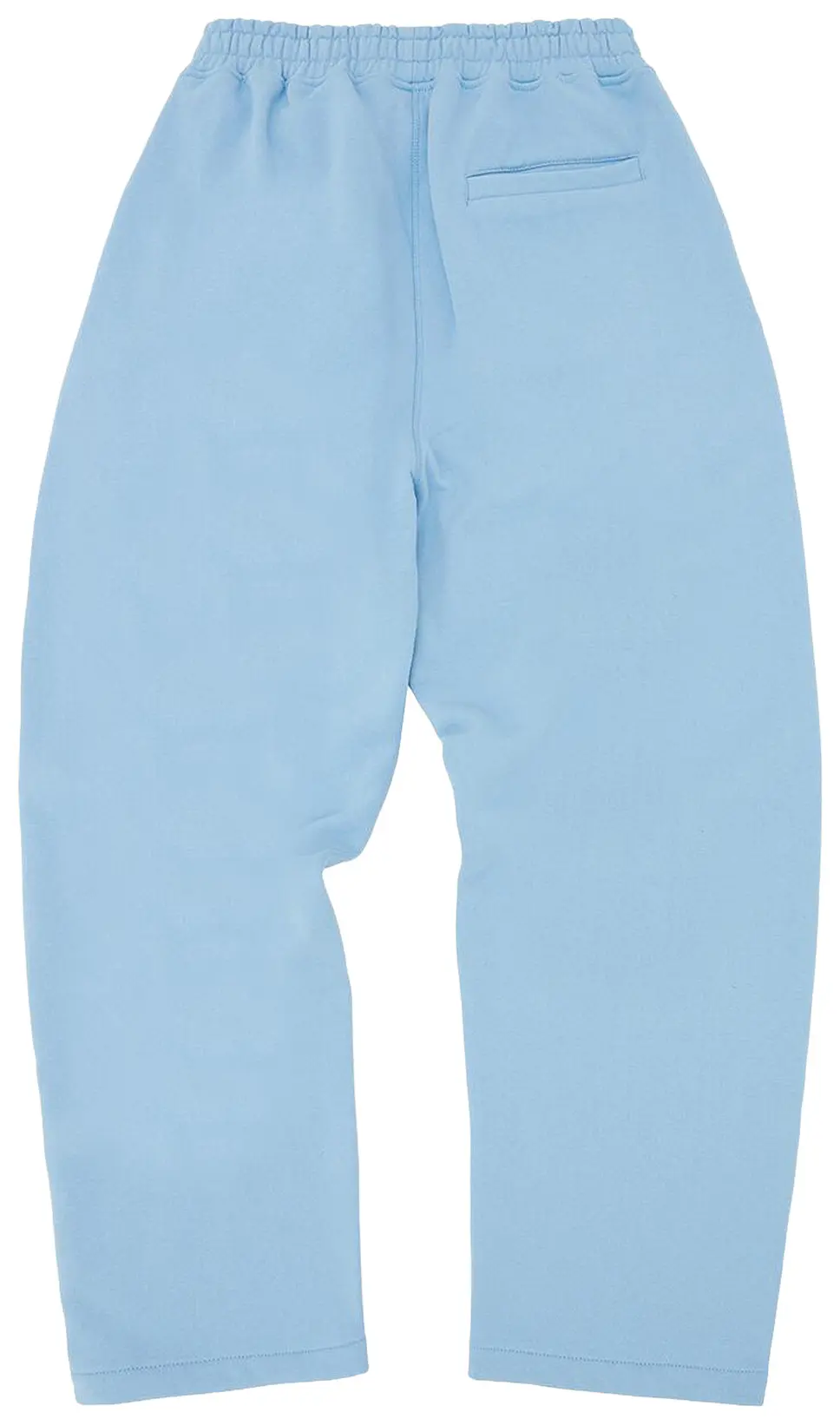 Corteiz Island Puff Print Open Hem Sweatpant Baby Blue - Image 3
