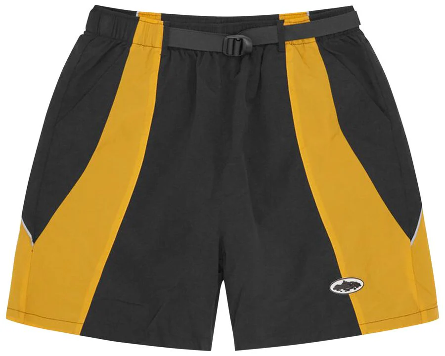 Corteiz Spring Shorts Black/Yellow