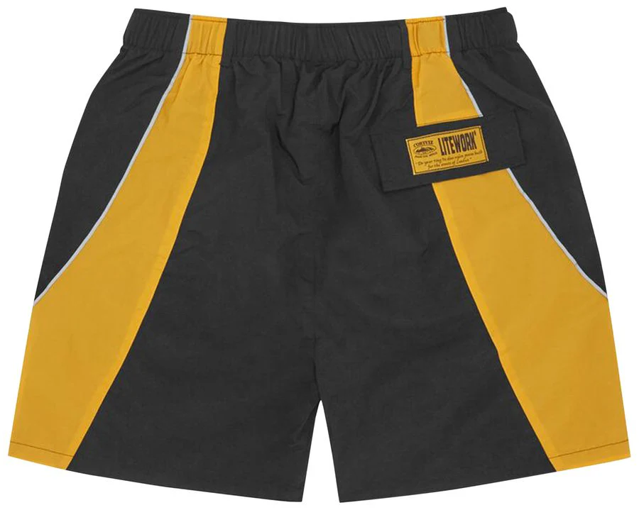 Corteiz Spring Shorts Black/Yellow - Image 2