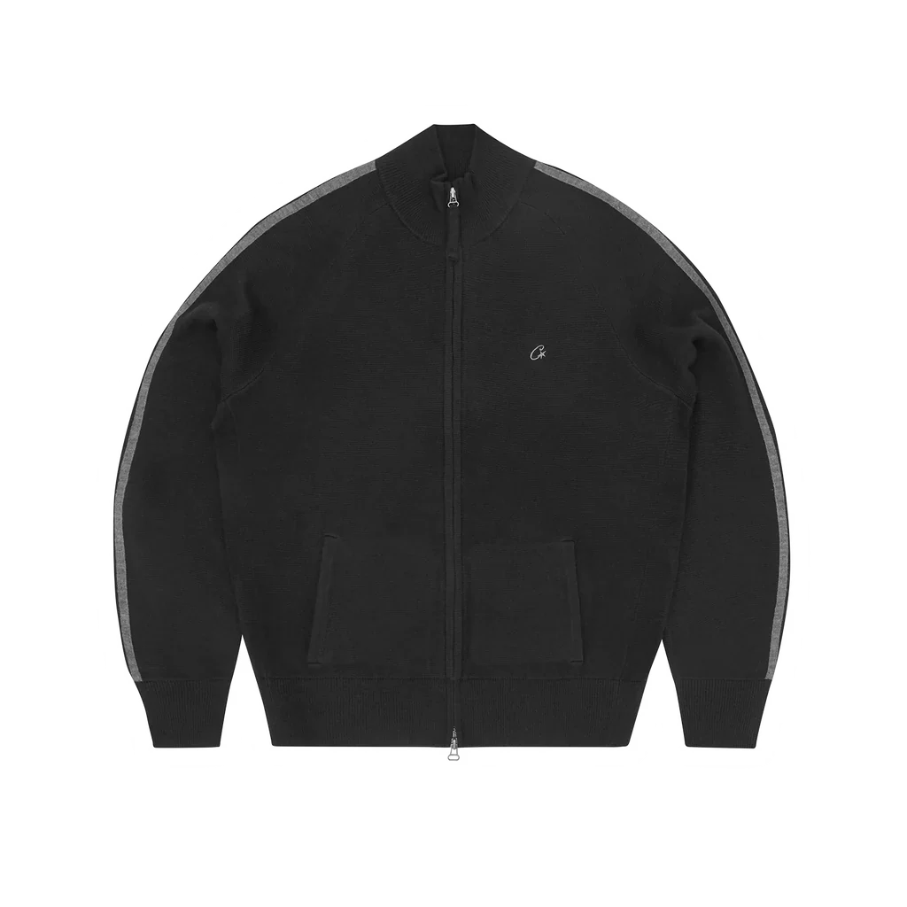Corteiz VVS Knit-Zip Black