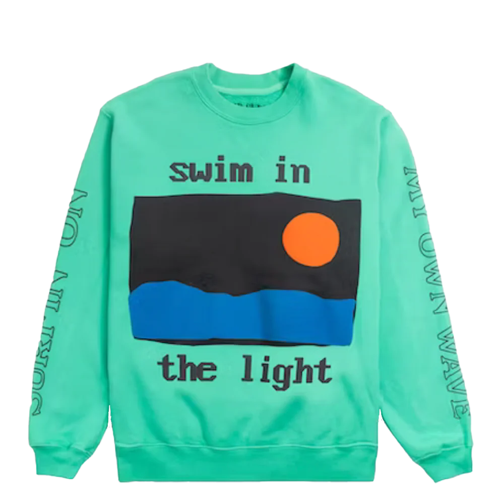 CPFM x Kid Cudi 'Swim in the Light Rolling Loud' Crewneck Teal