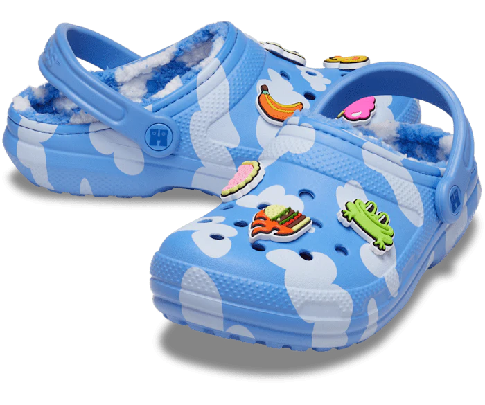 Crocs X Happy Socks Cloudy Classic Lined Clog - Image 2
