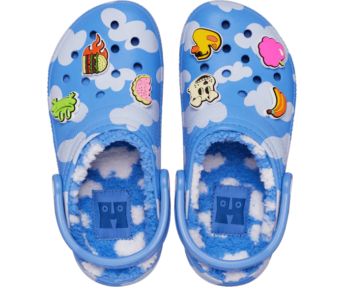 Crocs X Happy Socks Cloudy Classic Lined Clog - Image 3