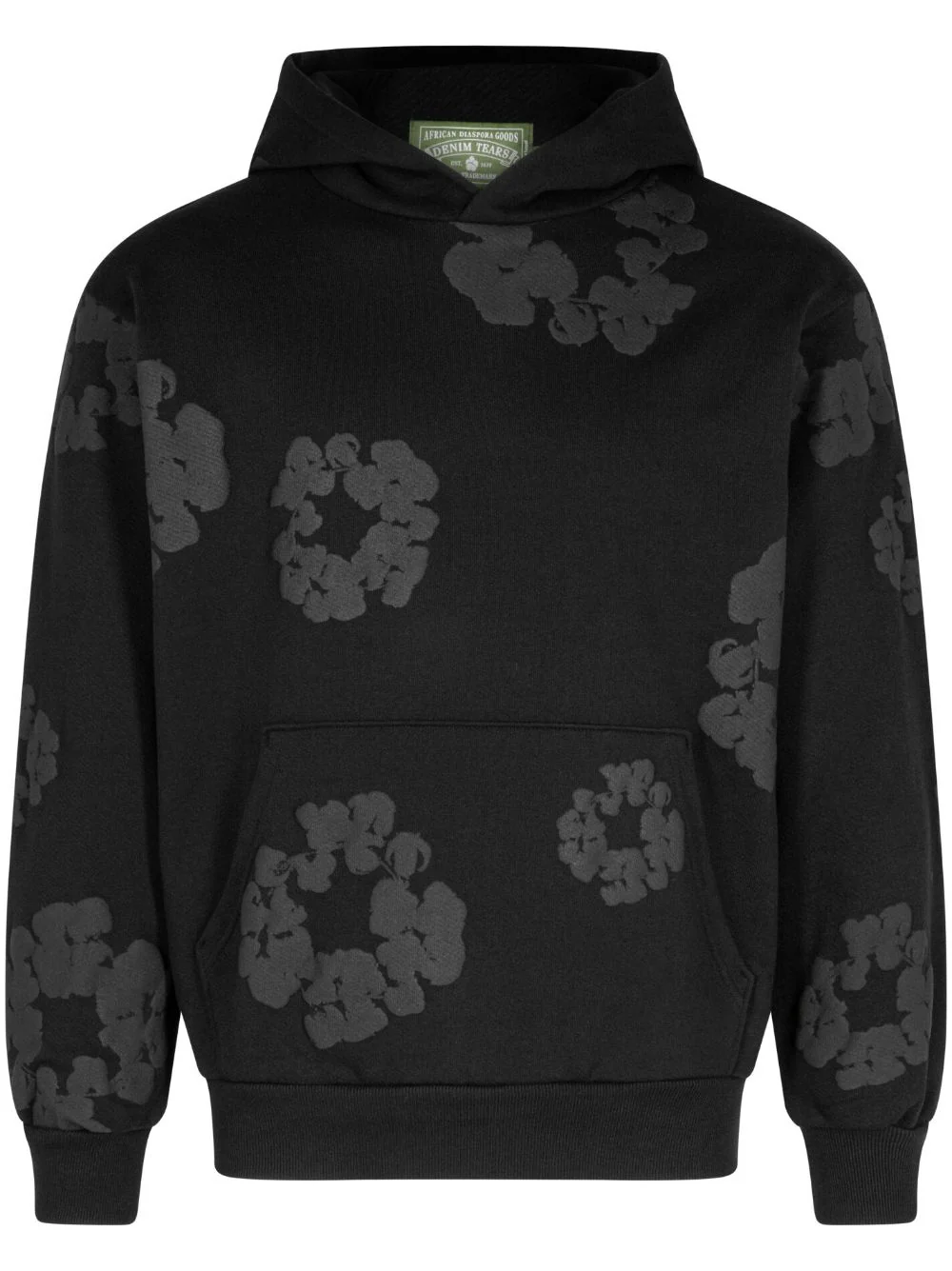 Denim Tears The Cotton Wreath Sweatshirt Black Monochrome